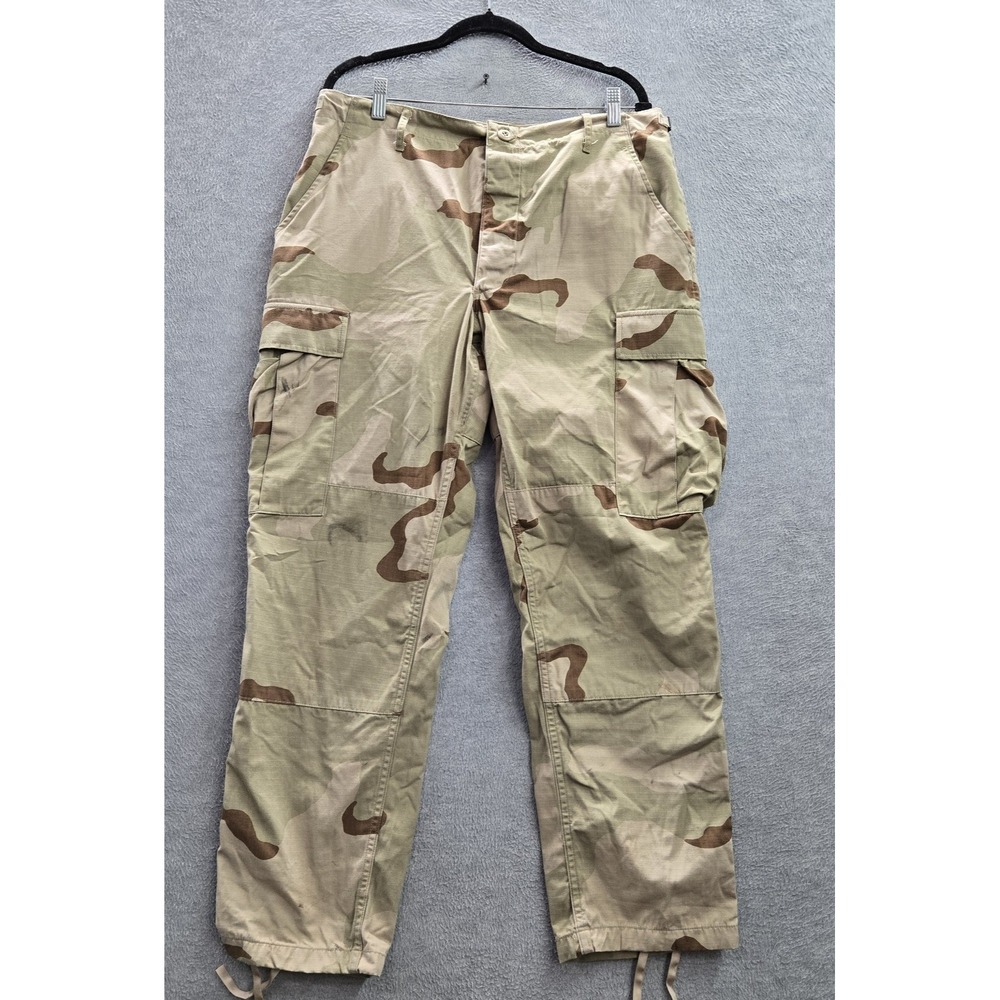 VINTAGE Propper‎ Men Pants M Tan Cargo Desert Camouflage Ripstop Military 90s